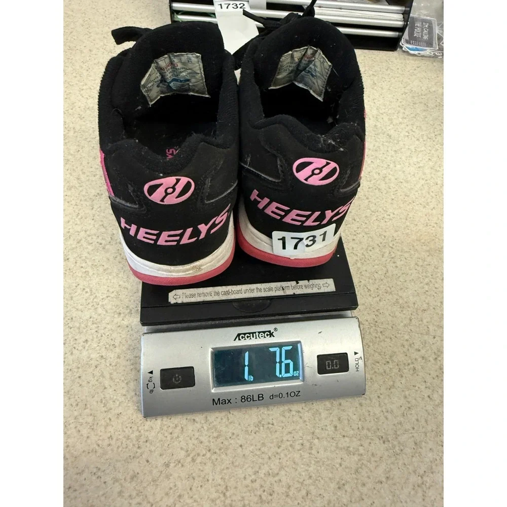 Heelys Black Pink Roller Skate Shoes Youth 3 Y2K‎ Skater Emo Scene